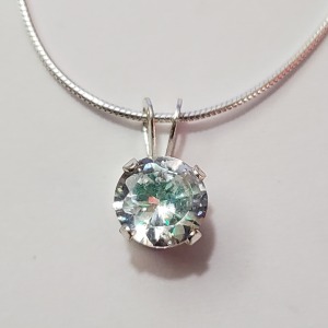 $100 Silver CZ Necklace
