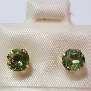 $240 10K Peridot(1.2ct) Earrings