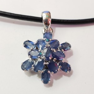 $200 Silver Sapphire(4ct) Pendant