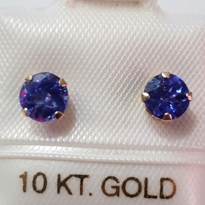 $500 10K Tanzanite(1.2ct) Earrings
