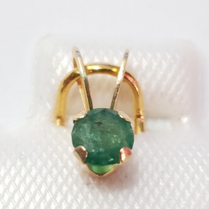 $140 14K Emerald(0.23ct) Pendant
