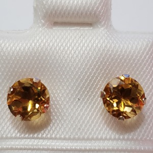 $300 10K Citrine(1.2ct) Earrings