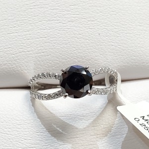 $2915 14K Black Diamond(1.3ct) Ring
