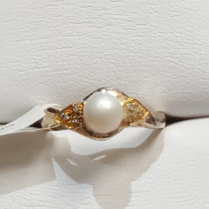$100 Silver Fresh Water Pearl Ring