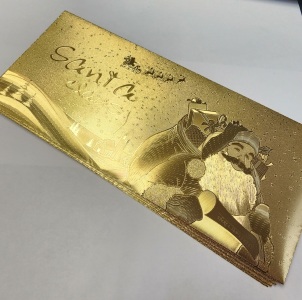 $50 Gold Foil Pack Of 5 Envelope