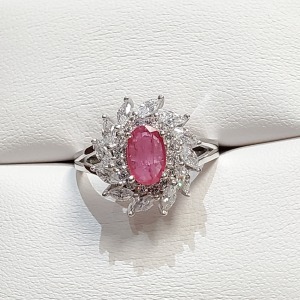 $240 Silver Ruby(1.2ct) Ring