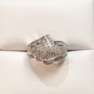 $240 Silver CZ Ring