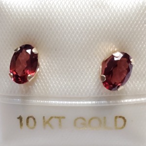 $300 10K Garnet Earrings