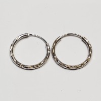 $50 Silver Small Hoop Earrings