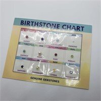 $300 Genuine Birthstone Chart