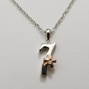 $55 Silver Diamond 16" Necklace