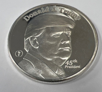 1 Troy Oz Fine Silver Donald Trump Coin