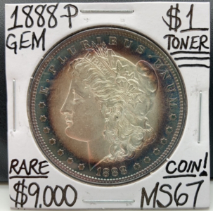 1888-P MS67 RARE Morgan Silver Dollar