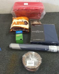 Italian luxury bed skirt, Absorbant floor mat, Alfie pet toy and more