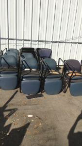 (29) Offce Waiting Room Chairs (2) Chair Moving Dollys