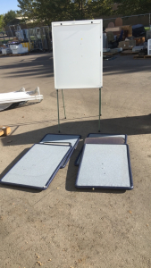(6) Bulletin Boards (1) 30&rdquo; x 39&rdquo; Dry Erase Board With Legs