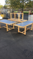 (4) 72” x 30” Work Tables With Wheels