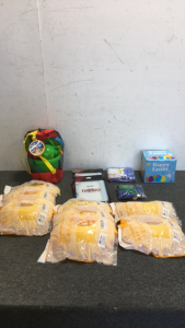 (8) Baby Shampoo Hat To protect Eyes (2) Timovo 7.9&rdquo; IPad Case (1) Bag of its a Boy Balloons (1) Happy Easter Easter Eggs With Toys (1) Prextex Beach Toy Set