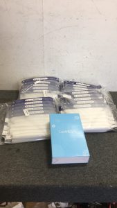 (4) Packages Of (20) Protective Face Shields (1) Deweisn Lughted Makeup mirror
