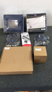 (2) Sleep Restoration Sheets, (2) Halloween Masks, Metal Clock and More