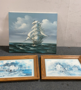 (2) A Windsor Art Product (Summer)&(Autumn) (1) Windsaw Painting