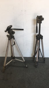 (1) Celestron Tripod (1) Velbon Adjustable Tripod