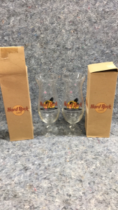 Hard Rock Cafe Hurricane Glasses