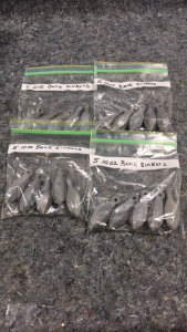 4 Bags of (5) 10 oz Bank Sinkers