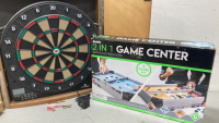 Electronic dartboard and a 2 in 1 Game Center