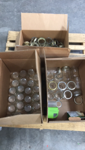 (3) Boxes of Canning Jars and Lids