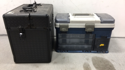 (1) Empty Case, (1) Tacklebox with Lures