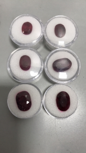 (6) Oval Cut and Faceted Madagascar Rubies