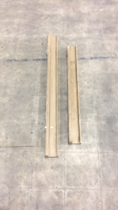 (2) Wooden Shelves
