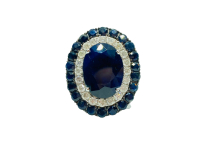 $5,300 Value, 14K Gold Sapphire & Diamond Ring