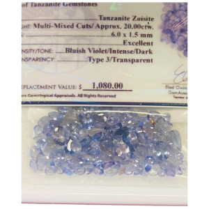 $1,080 Value, Tanzanite Gemstones