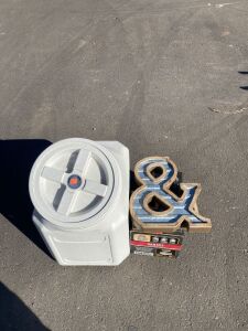 Pet Food Storage with garage floor epoxy And Wooden Letters
