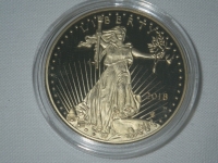 2018 Liberty Gold PLATED Coin 1 Ounce
