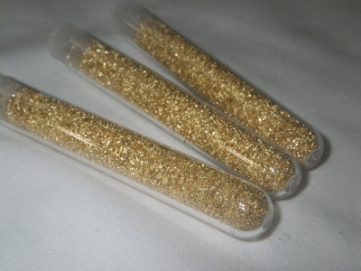 (3) Vials of Gold Leaf/Flakes