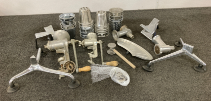 Meat Grinder With Blades And Parts