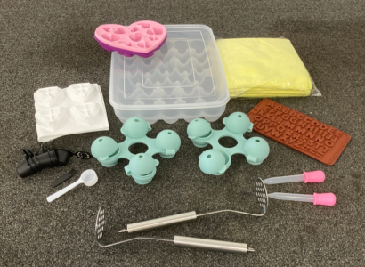 Egg Rack, Silicone Molds, Dish Towels, And More