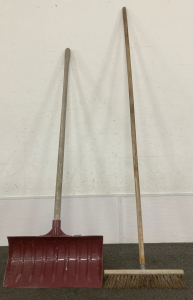 Snow Shovel and Push Broom