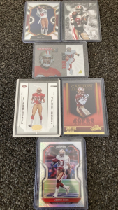 (6) Jerry Rice Cards In Sleeves