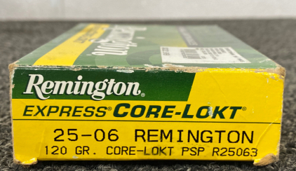 (15) Rounds 25-06 Remington 120 Gr. Rifle Cartridges