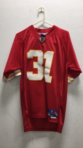 K.C. Chiefs Priest Holmes Reebok Jersey Sz M