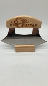 Alaska Ulu Knife with Stand
