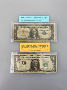 Old Silver Certificate and Scarce Barr Note