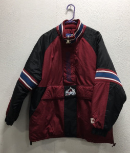 Colorado Avalanche Starter Jacket Parka Sz L