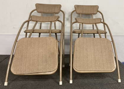 (4) Vintage Folding Chairs