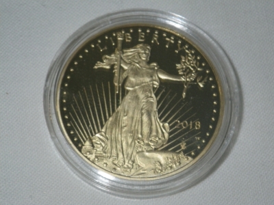 PLATED 2018 Gold Eagle Coin