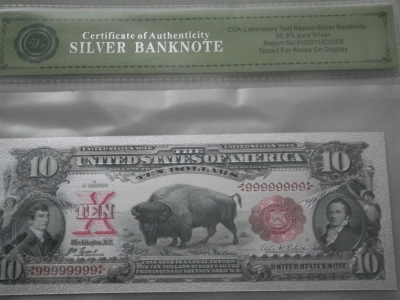 $10 Silver Banknote